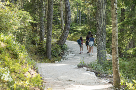 Mother And Daughter Hike