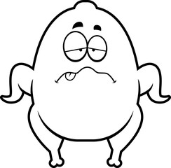 Sick Cartoon Turkey