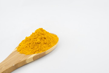 Turmeric with isolated white background