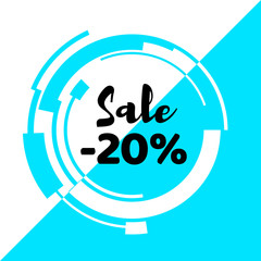 Social media banner for sale ads 20% off