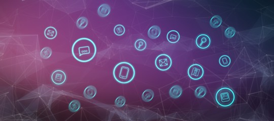 Composite image of black background with shades