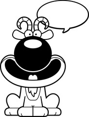Talking Cartoon Goat