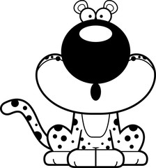 Surprised Cartoon Leopard