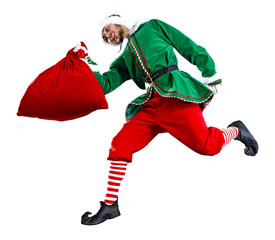 xmas time and green elf 