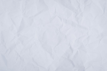 Obraz premium White crumpled paper background and texture, Wrinkled creased paper white abstract