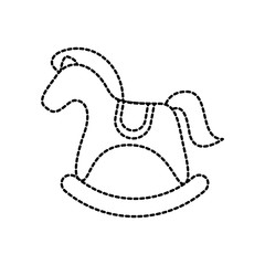 wooden toy horse animal traditional object