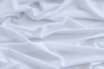 Obraz premium White cloth background and texture, Crumpled of white fabric abstract