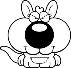 Cartoon Sly Kangaroo