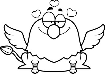 Cartoon Griffin in Love