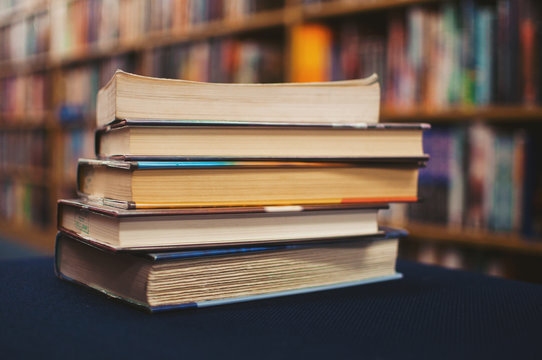 Books at a library