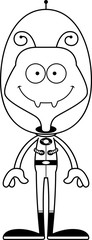 Obraz premium Cartoon Smiling Spaceman Ant