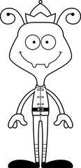 Cartoon Smiling Xmas Elf Ant
