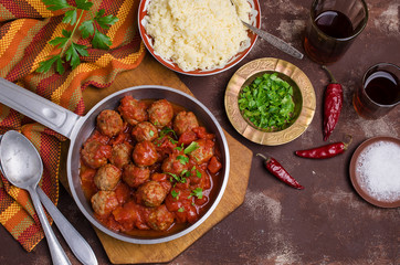 Traditional spicy meatballs
