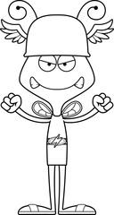 Cartoon Angry Hermes Bee