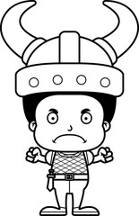 Cartoon Angry Viking Boy