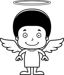 Cartoon Smiling Angel Boy