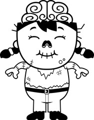 Smiling Cartoon Zombie