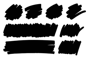 Obraz premium Marker, paint, ink brush stroke, text mark, frame.