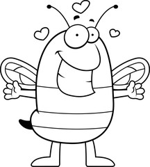 Cartoon Bee Hug