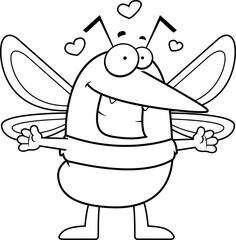 Cartoon Mosquito Hug