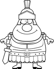 Happy Cartoon Roman Centurion
