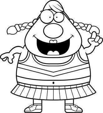 recommend clip art: Cartoon Cheerleader Idea