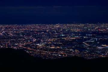 六甲山から見る神戸の夜景