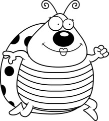 Cartoon Ladybug Running