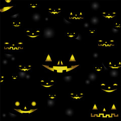 Abstract Halloween pumpkin background  template.