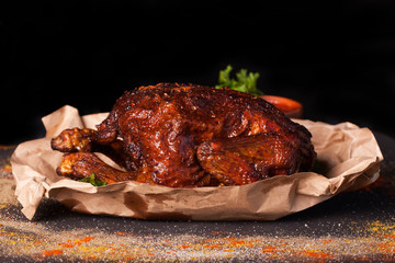 Chicken grilled with spices