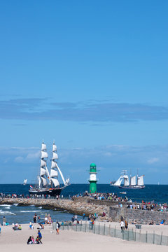 Fototapeta Hanse Sail in Warnemünde, Rostock, Deutschland