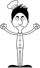 Cartoon Angry Chef Man