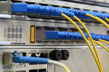 Optical Fibre Patch Cords Connected to Passive Line Unit, Information Technology in Internet of...