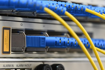 Optical Fibre Patch Cords Connected to Passive Line Unit, Information Technology in Internet of...