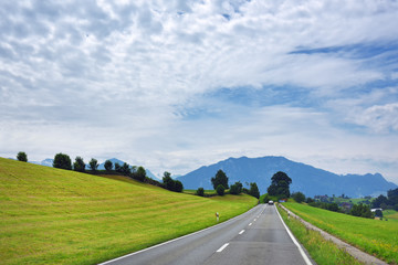 Switzerland tar road