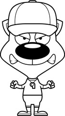Cartoon Angry Coach Kitten
