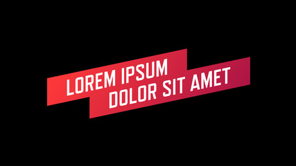 Angled Red Banner Title