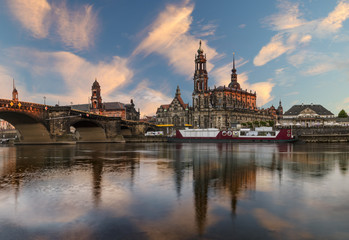 evening panorama of Dresden, high resolution