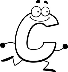 Cartoon C Running