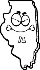 Cartoon Angry Illinois