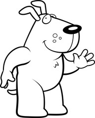 Obraz premium Dog Waving