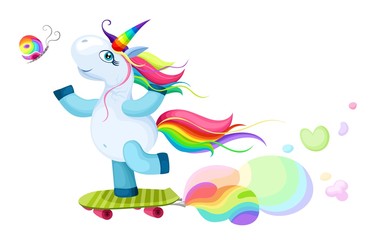 Naklejka premium cute unicorn