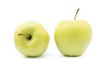 Fresh healthy apple isolated on a white background