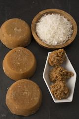 
panela and coconut candy