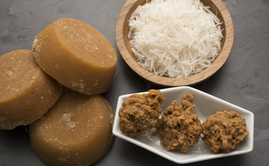 
panela and coconut candy