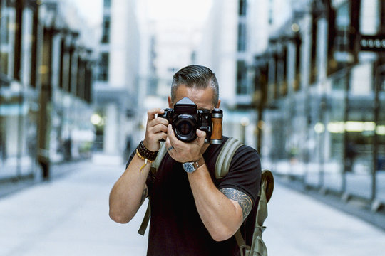 Photographer in the city