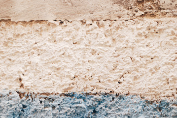 Pastel color painted concrete wall