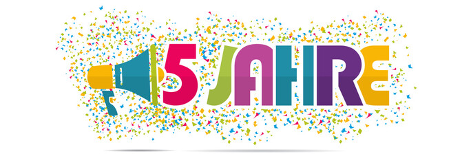 mégaphone mot : 5 jähre