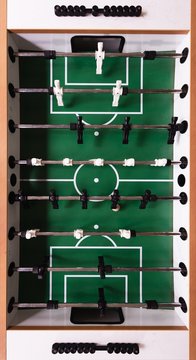 Table football from above