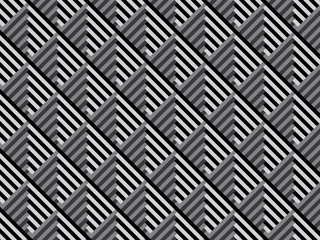 Graphic geometric pattern, black and white zigzag pattern